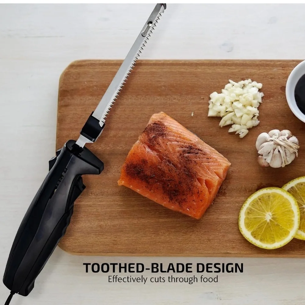 New in Box - Ovente Easy Slice Automatic Electric Knife with Stainless Steel